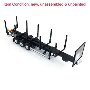 1/14 TOUCANRC RC Model 3Axle Timber Truck Pole Tractor Flatbed Semi Trailer KIT - Picture 1 of 18