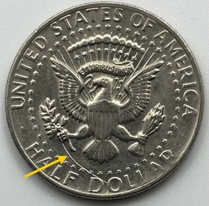 1979 Kennedy Half Dollar Mint Error. NICE Debris Strikethrough Reverse! KHD-023 - Picture 1 of 10
