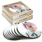 8x Round Coasters in the Box - Cosplay Anime Girl Japanese  #2816