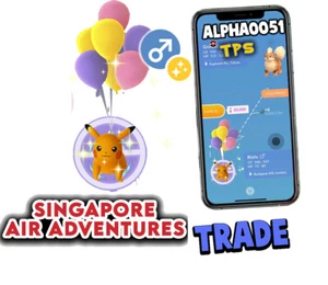 Pokemon Shiny Pikachu Purple Balloon Singapore Registered Trade or Ultra - Picture 1 of 1