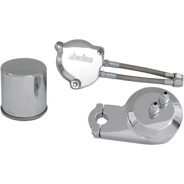Jardine - 64-2103-01 - Oil Filter Relocation Kit, Chrome - Изображение 1 из 4
