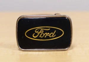 Ford Motor Company Auto Car Truck Collectors Black Belt Buckle by RJR RJ-Roberts - Picture 1 of 6
