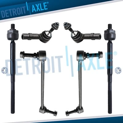 Front Sway Bar Links Tie Rods for 2010 - 2016 Ford Flex Taurus Lincoln MKS MKT - Image 1 of 4