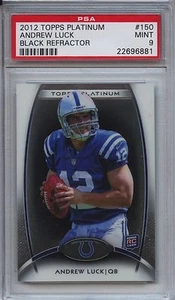 2012 TOPPS PLATINUM 150 ANDREW LUCK BLACK REFRACTOR PSA 9 Mint RC Colts - Picture 1 of 1