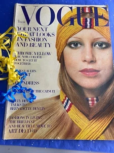  VOGUE MAGAZINE  1969 August Pattie Boyd  TWIGGY  Free Gift Wrap - Fast Dispatch - Picture 1 of 12