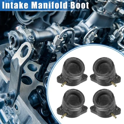 Carburetor Intake Manifold Boot Kit for Yamaha XS 1100 2H9 1980-1983 Black - Image 1 of 4