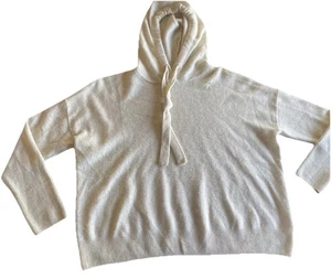 Maglione Express 100% Cashmere Manica Lunga con Cappuccio Beige XS DIFETTOSO - Foto 1 di 6