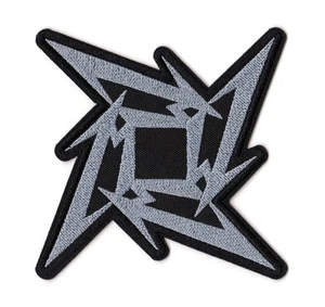 Metallica M Ninja Throwing Star Patch | American Heavy Thrash Metal Band Logo - Picture 1 of 1