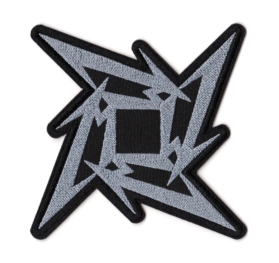 Metallica M Ninja Throwing Star Patch | American Heavy Thrash Metal Band Logo - Image 1 of 1