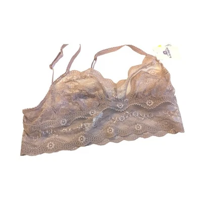 B.temptd by Wacoal Lace Bralette Crop Top Lounge Bra M NWT Dusty Rose - Image 1 of 4