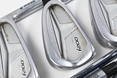 Ping i200 Irons / 5-PW+GW / Blue Dot / Regular Flex Ping AWT 2.0 Shaft - Image 1 of 4