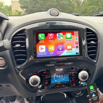 Rádio estéreo para carro GPS RDS FM BT NAVI para Nissan Juke 2010 2011 CarPlay Android 13 - Imagem 1 de 4
