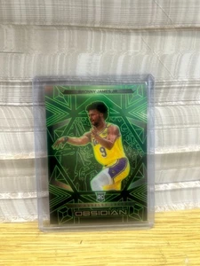 Bronny James JR 2024-25 Panini Obsidian Electric Etch Green Flood RC 06/25 #150 - Picture 1 of 2
