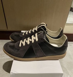 Maison Margiela Gat German Army Trainer Black - Men’s size US 10/EU 43 BLACK/GUM - Picture 1 of 7