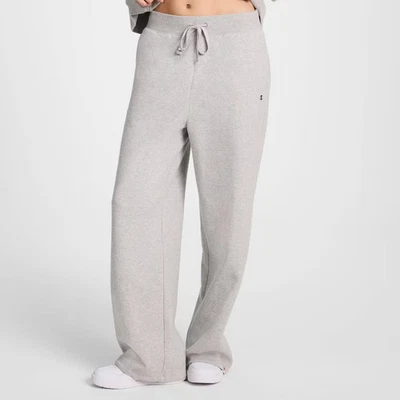Pantalones deportivos Champion para mujer de tiro alto polar pierna ancha - gris jaspeado XXL Foto 1 de 4