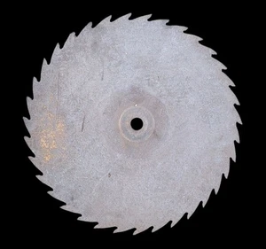 Antique Large Rustic Cabin 24.5" Saw Mill Blade Industrial Steampunk Decor - Picture 1 of 6