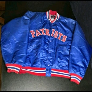 Top Of The Line XL Patriots Satin Jacke Vintage - Bild 1 von 11