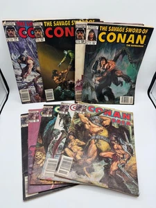 Vintage Conan Comic Lot Conan Saga 19-23, Savage Sword of Conan 154-157 - Picture 1 of 6