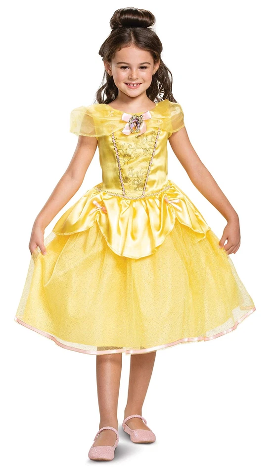 Disney Princess Belle Classic Costume Dress for Kids XS 3T 4T Yellow - Image 1 of 1