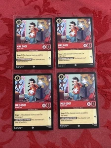 4x Lorcana Fabled - Max Goof - Rockin' Teen - 112/204 x4 - Picture 1 of 7