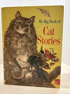 1967 My Big Book of Cat Stories Illus Adrienne Segur De Luxe Golden Book Fine - Picture 1 of 16