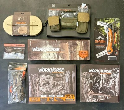 Tethrd Grit Saddle Realtree APX Reg Platform Workhorse Stick Combo Package 2 New - Image 1 of 4