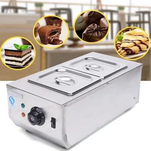 Commercial Electric Chocolate Tempering Machine Melter Maker 2 Melting Pot 800W - Picture 1 of 11