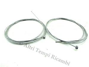 COPPIA FILO CAMBIO VESPA 50 125 TT GEAR SHIFT CABLE SCHALTZUG CABLE DE VITESSE - Foto 1 di 1