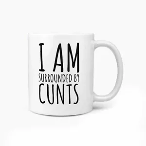 I Am Surrounded By C**ts Tasse Geschenk Büro Arbeit Familie Weihnachtsgeschenk Tee Kaffeetasse - Bild 1 von 6
