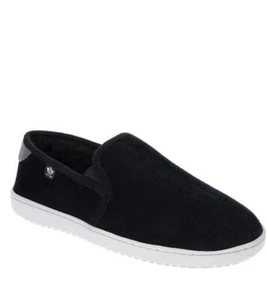 Dockers Men's Slippers Twin-Gore Slip-On Faux Wool Size 13/14M Black NWT! - Picture 1 of 6