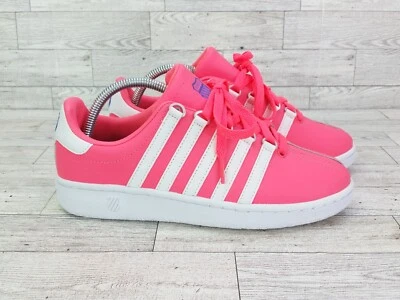 Women's K-Swiss Classic Luxury Edition Sneakers Shoes Leather Neon Pink Size 7.5 - Image 1 of 4