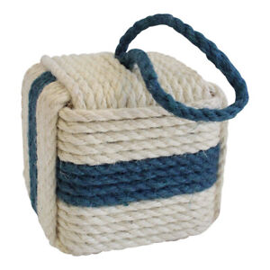 Rope Square Stripe 15cm Jute Rope Doorstop Home Room Decor Weighted Door Stopper