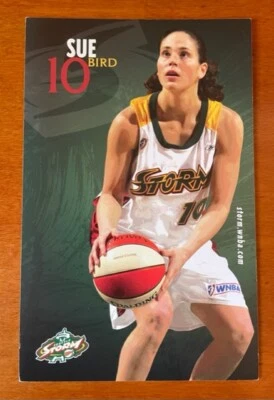 Sue Bird Postcard 4 x 6 Photo and Info card. Team Issue Seattle Storm - Image 1 of 2