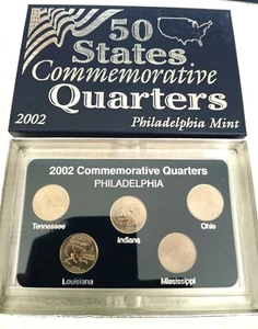 7 Boxes 2002-2008 Commemorative Quarters Philly Mint Sets PRICE REDUCED - Picture 1 of 8