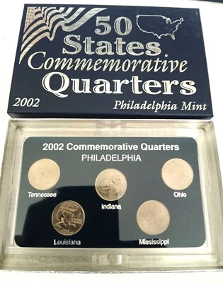 7 Boxes 2002-2008 Commemorative Quarters Philly Mint Sets PRICE REDUCED - Image 1 of 4