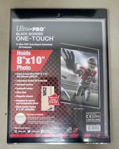 ULTRA PRO 8x10 ONE TOUCH MAGNETIC PHOTO FRAME Black Border - Picture 1 of 4