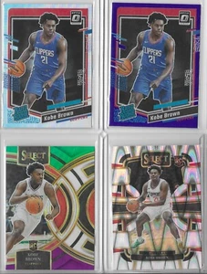 Lot (4) 2023-24 Panini Select #110 Kobe Brown RC Rookie - Picture 1 of 2