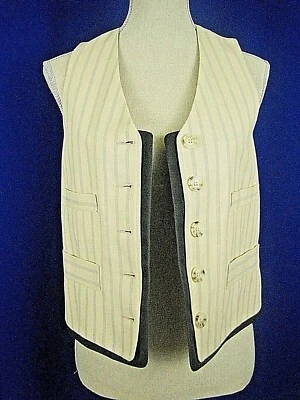 Chaleco MARC by MARC JACOBS Beige Azul Rayas Algodón Mujeres Ropa de Hombre S $449 Nuevo Foto 1 de 4