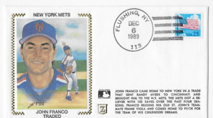 John Franco Traded New York Mets Z Silk Cachet Commemorative Limited Editions