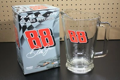 NASCAR BEER / BEVERAGE GLASS PITCHER 60oz DALE EARNHARDT JR #88 - Image 1 of 4