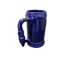 Vintage Gorgeous Cobalt Blue Mug Torch in Hand Handle.