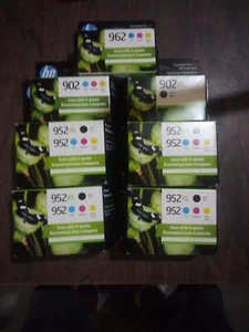 4-NEU Original HP 952XL schwarz 952 Farbe Tintenkombination 4er-Pack plus 3 andere Boxen siehe Beschreibung - Bild 1 von 1