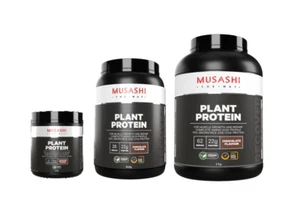 New Musashi Plant Protein Chocolate 320g 900g 2KG All Size - Picture 1 of 6