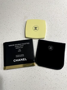 Espejo doble Chanel dúo compacto 129 OVNI AMARILLO espejo doble facetas limitado - Imagen 1 de 5