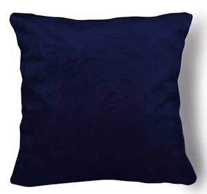 Mn115a Navy Blue Crushed Velvet Style Cushion Cover/Pillow Case *Custom Size* - Picture 1 of 6