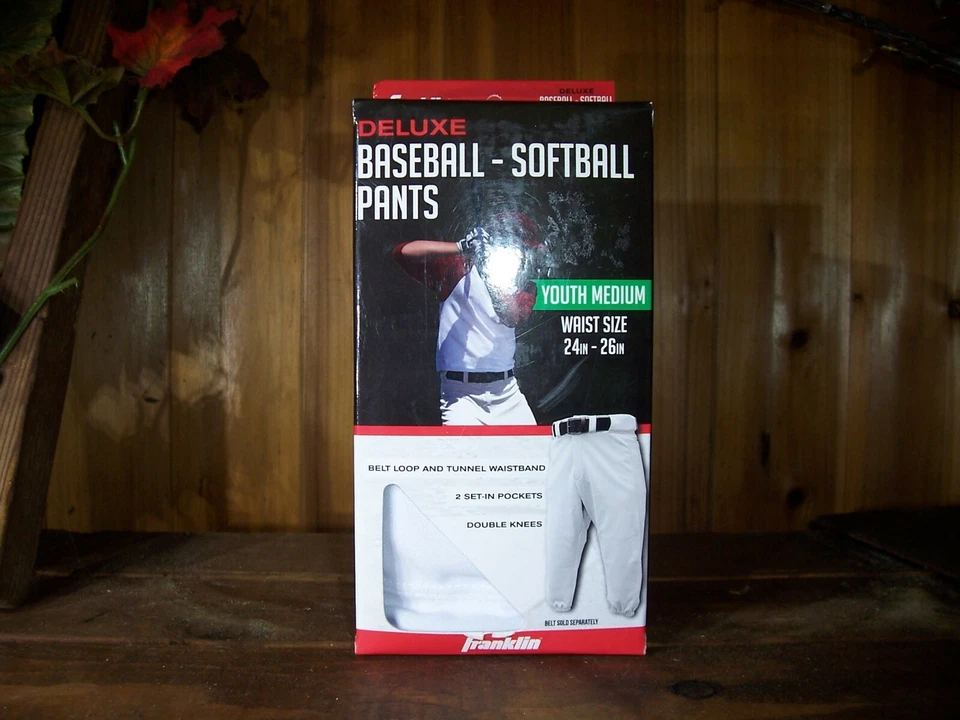 PANTALONES DE BÉISBOL FRANKLIN NIÑOS TALLA JUVENIL MEDIANOS BLANCOS NIÑOS ROPA DEPORTIVA NUEVOS Foto 1 de 1