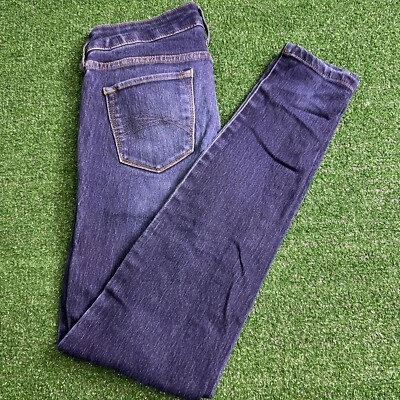 DECREE女式Jr 3码低腰紧身牛仔裤弹力蓝色牛仔裤 — 第 1/4 张图片