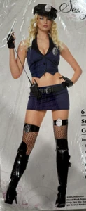 Sexy Cop Police Costume WITH Hat, Gloves + more Size M/L, BRAND NEW Leg Avenue - Picture 1 of 6
