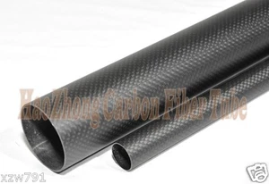 3K Roll Carbon Fiber Tube/plate 35mm OD x 32mm 33mm ID 500mm Quadcopter Drone US - Picture 1 of 2