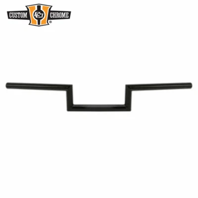 Manillar negro brillante 1" grasa 4” elevación años 60 sin sangría apto para Harley abrazadera de 1" Foto 1 de 3